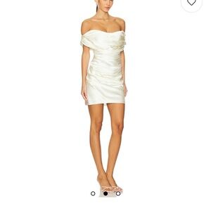 LPA Off-Shoulder Backless Ivory Dress